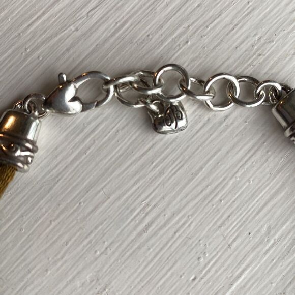 BRIGHTON smoky topaz Venus‎ rising silver and corded bracelet - Picture 3 of 4